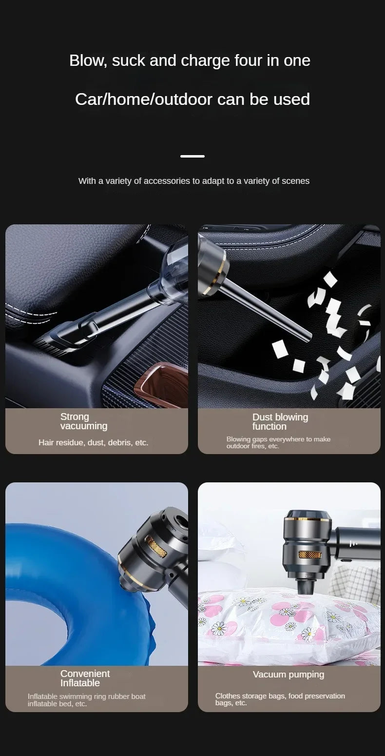 Car Vacuum Cleaner High Power Handheld Wireless Brushless Motor Cleaning Machine