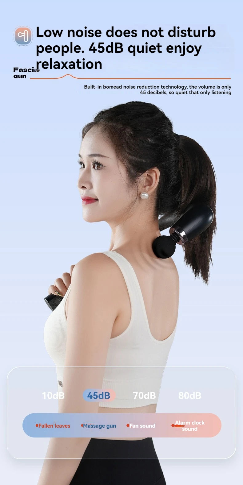 Smart Fascia Gun Electric Massager Massage Hammer Electric Fascia Gun
