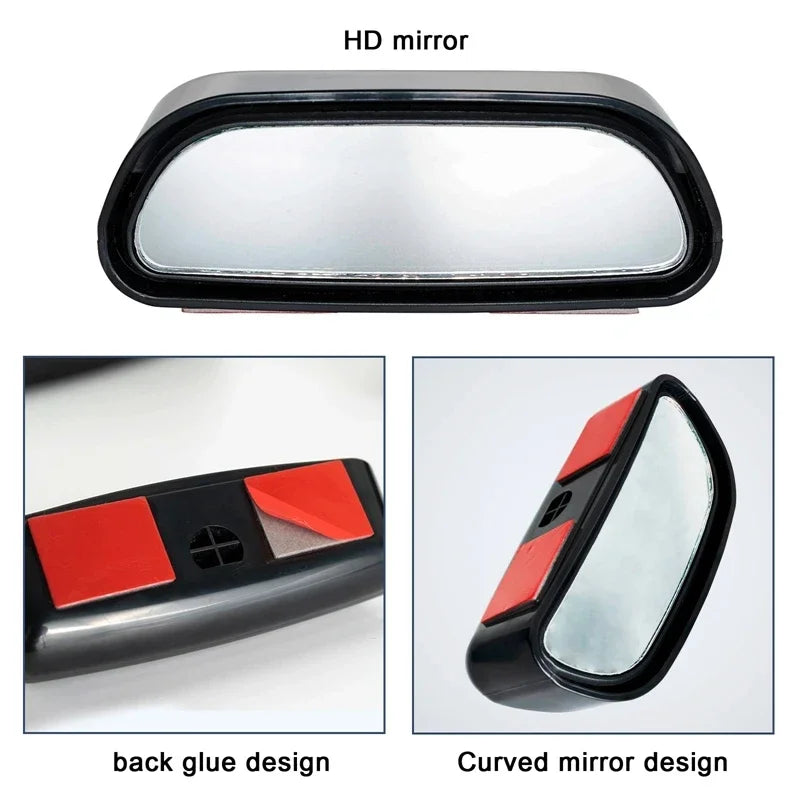 Auto Mirror Adjustable Wide Angle Side Rear Mirror Blind Spot Convex Mirrors