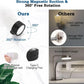 LED Wall Mounted Lights with Remote Wireless Magnetic Wall Sconces 3 Color