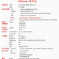 iPhone 14 Pro Original 6.1" OLED Face ID NFC A15 5G Apple Phone