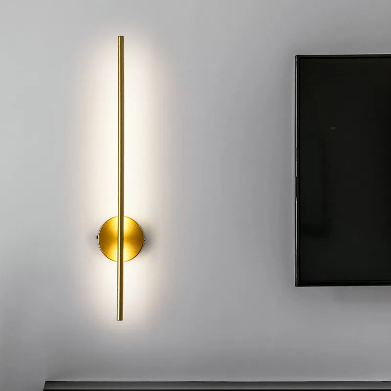 Magnetic Rechargeable 50 Wall Lamp Black Gold LED Lighting