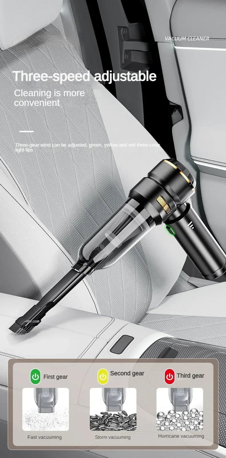 Car Vacuum Cleaner High Power Handheld Wireless Brushless Motor Cleaning Machine