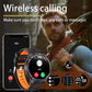 Waterproof GPS Compass Flashlight 1.7" AMOLED HD Call Sports Smart Watch