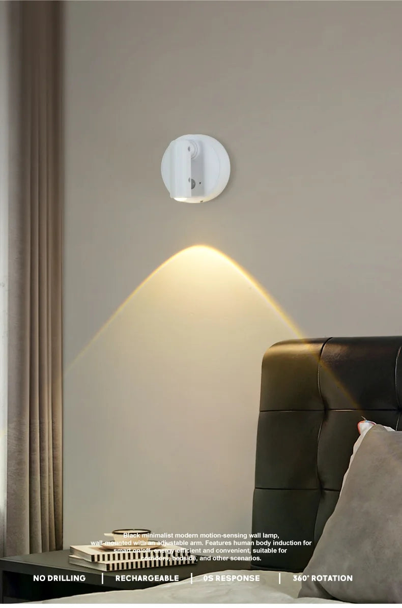 Magnetic Base USB Rechargeable LED Cordless Wall Light