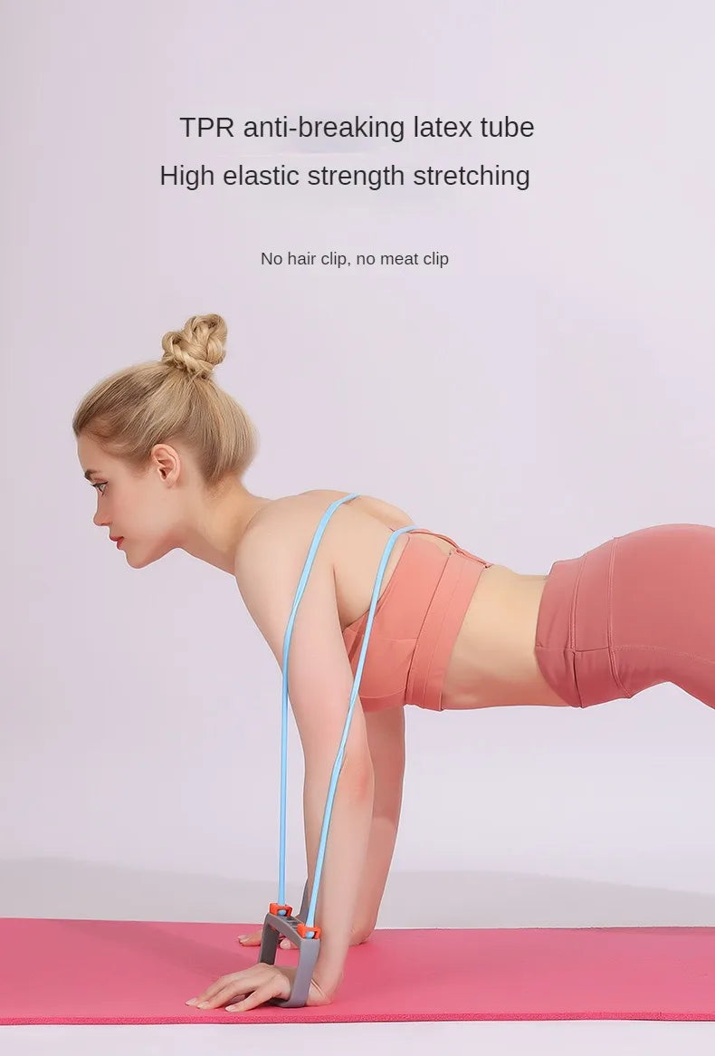 Full Body Workout Set - Chest Expander with 5 Removable Resistance Bands