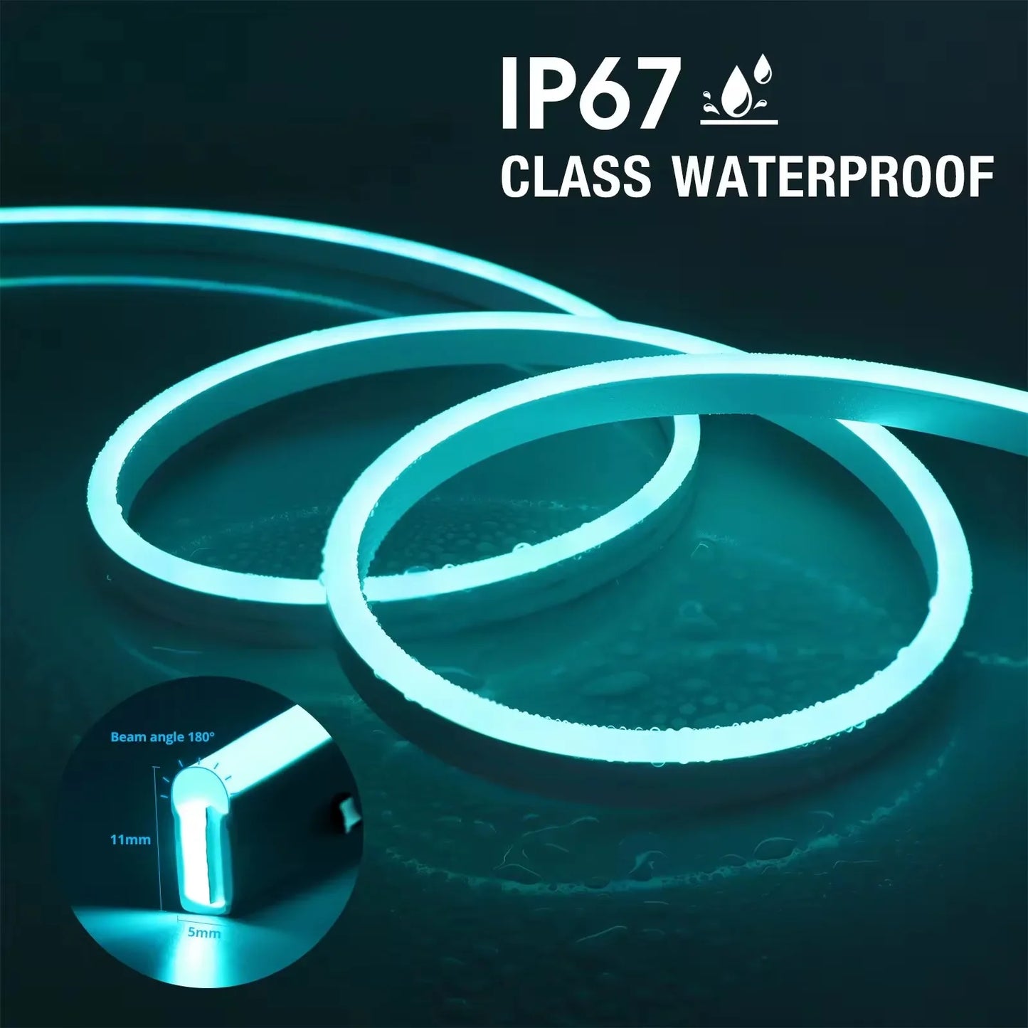 RGB Neon LED Strip Waterproof DIY USB Neon App Remote Control Lighting