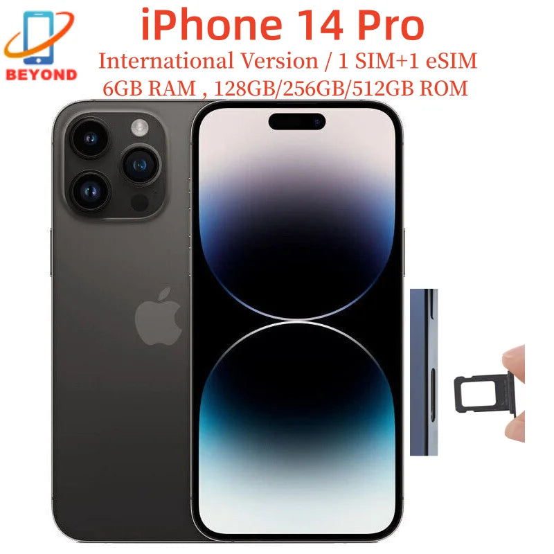 iPhone 14 Pro Original 6.1" OLED Face ID NFC A15 5G Apple Phone