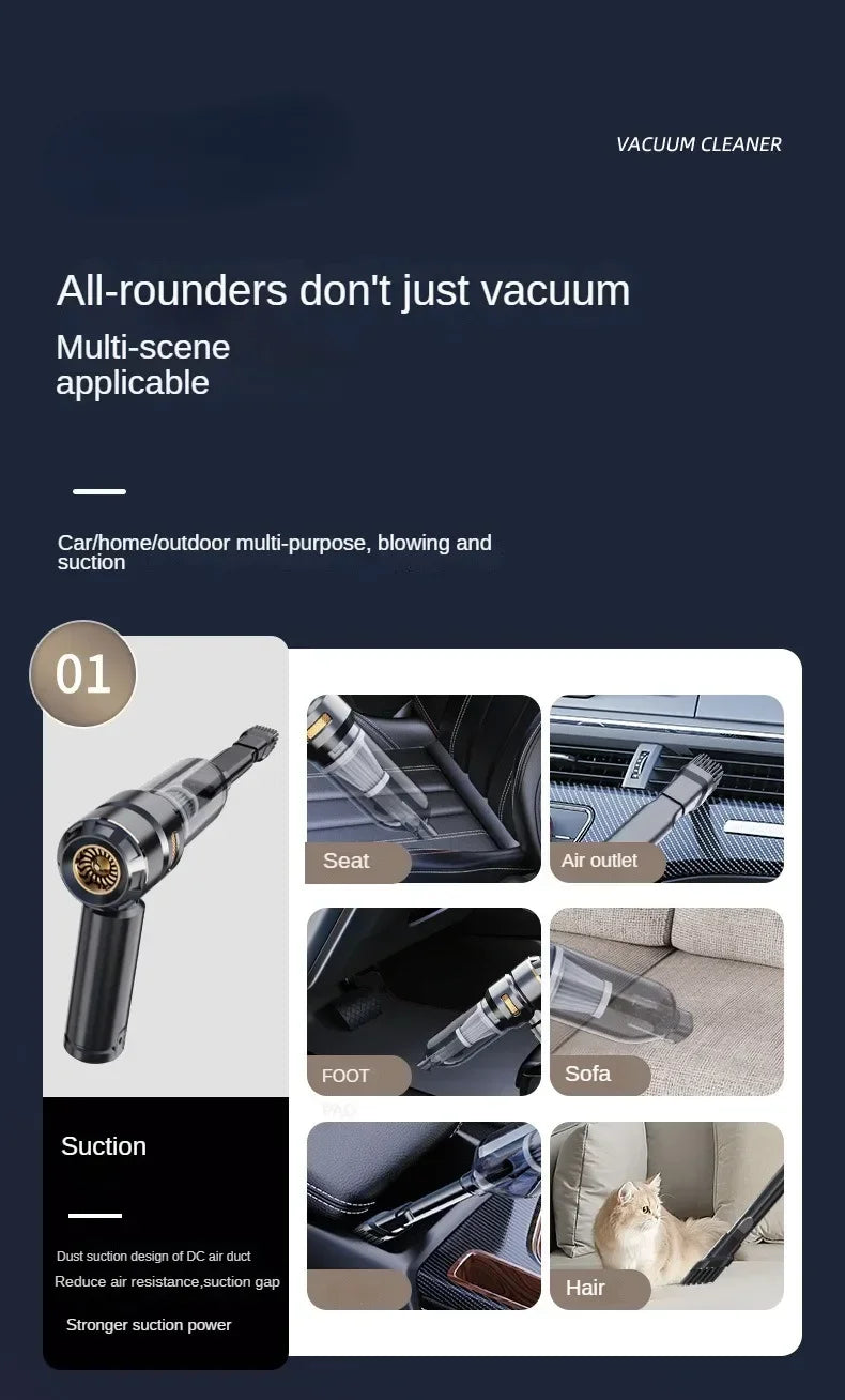 Car Vacuum Cleaner High Power Handheld Wireless Brushless Motor Cleaning Machine