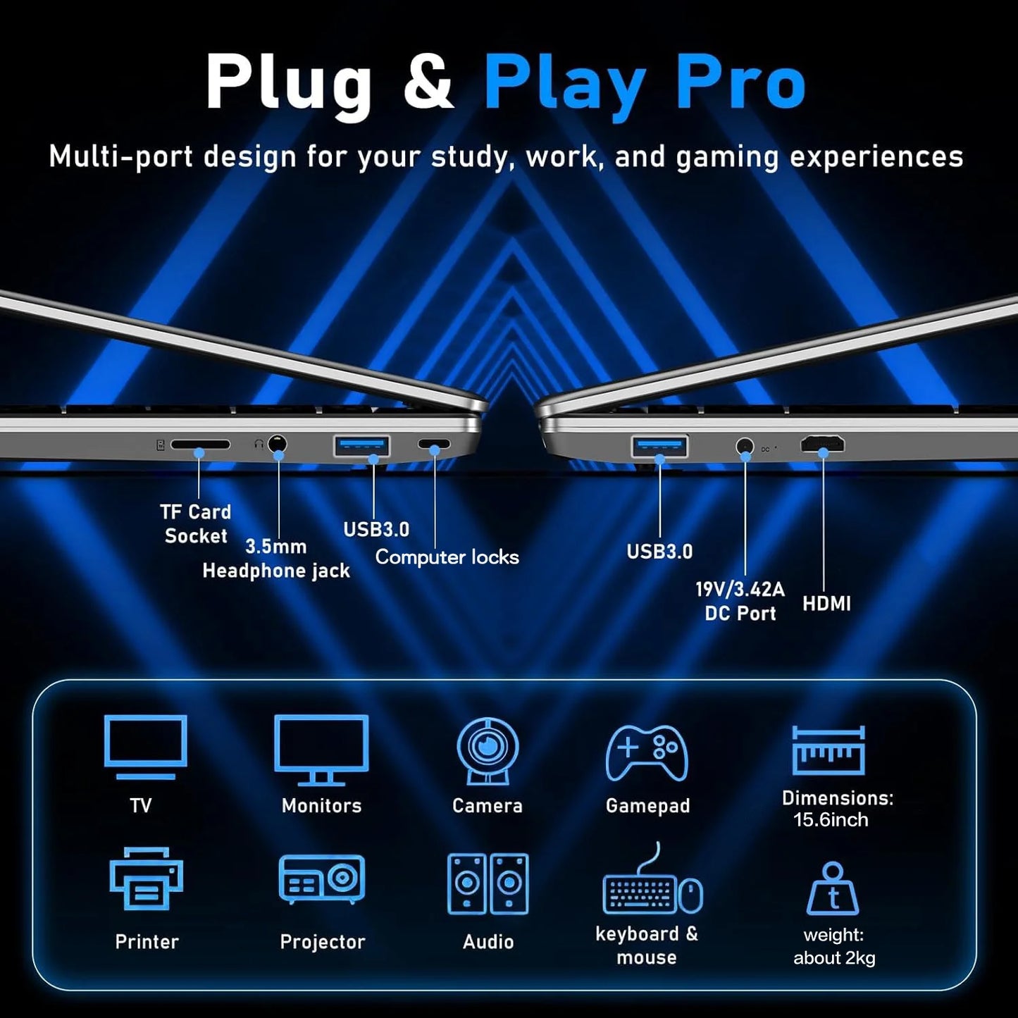 15.6" Gaming Laptop intel Core i9 10980HK  with Fingerprint Computer