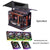 X-GAMERX Phantom Wings LCD Edition Black Seaview Room Case 360 Water-cooling Host