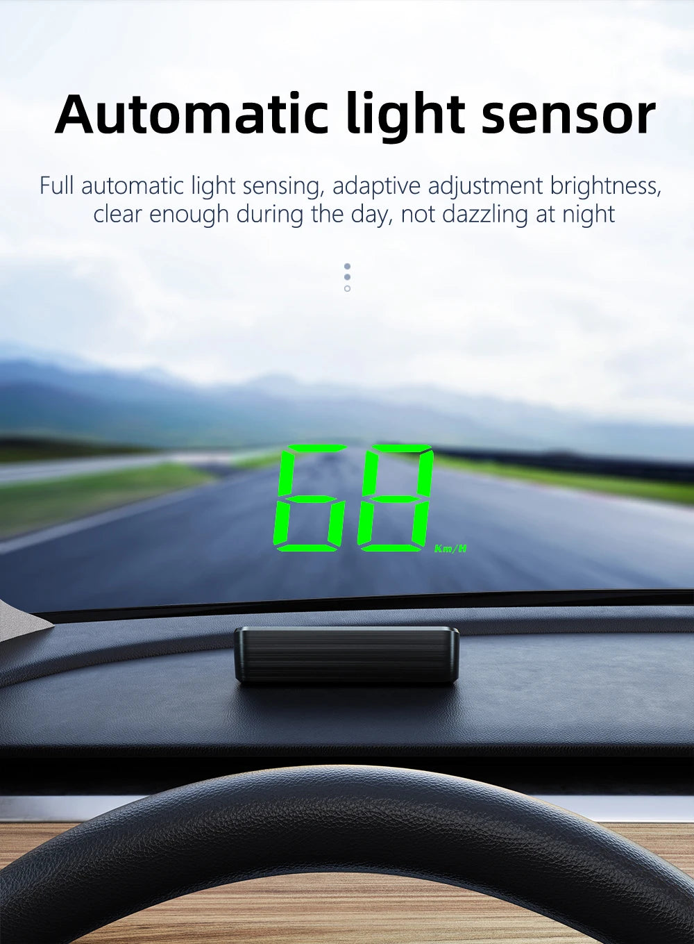 HD Car Head up Display M2 GPS Speedometer Windshield Auto Electronics Projector