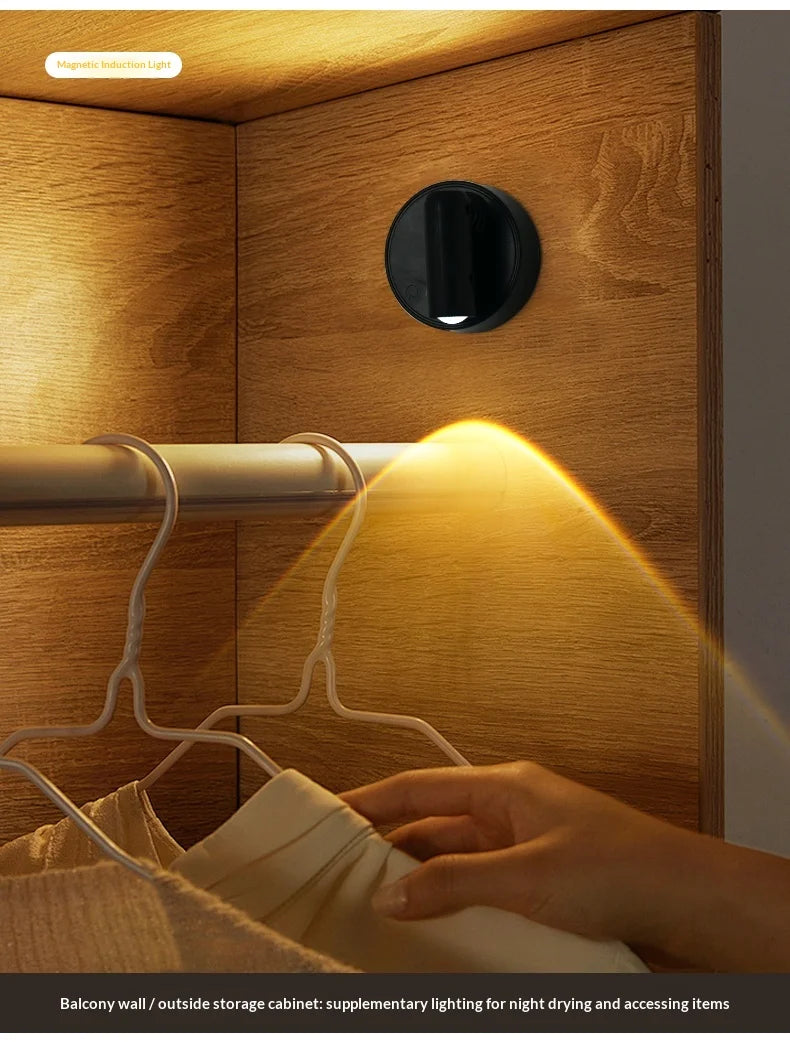 Magnetic Base USB Rechargeable LED Cordless Wall Light