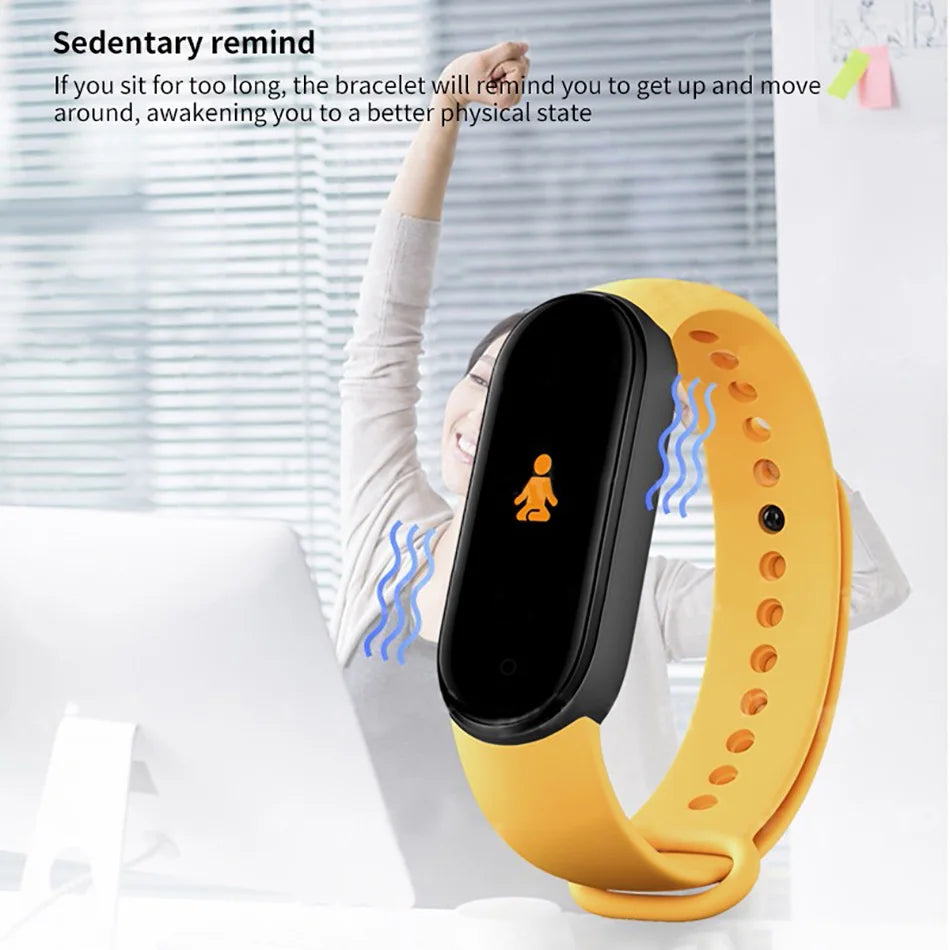 Waterproof M6 Smart Watch Men Women Fitness Sports Pressure Monitor Watches