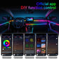 64 Colors RGB Symphony Car Ambient Light with APP Control