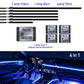 Full Color Streamer Car Ambient Lights RGB 64 Color Universal LED
