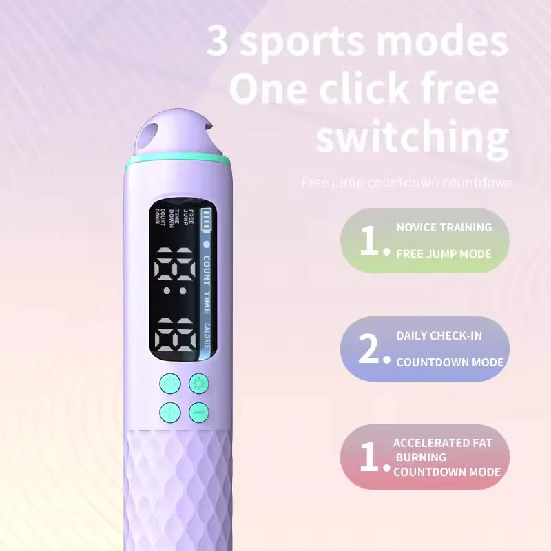 Electronic Technology Jump Rope Wire Rope with Digital Wireless Calorie Counter