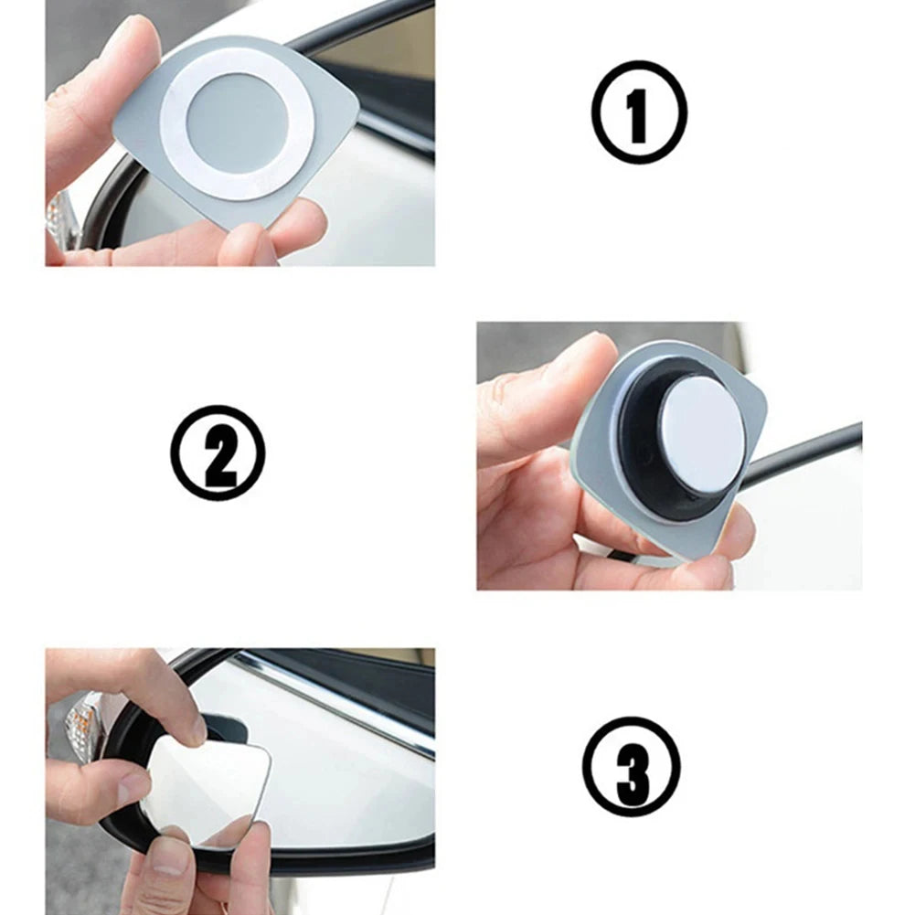 360° adjustable High-definition frameless car rearview mirror set