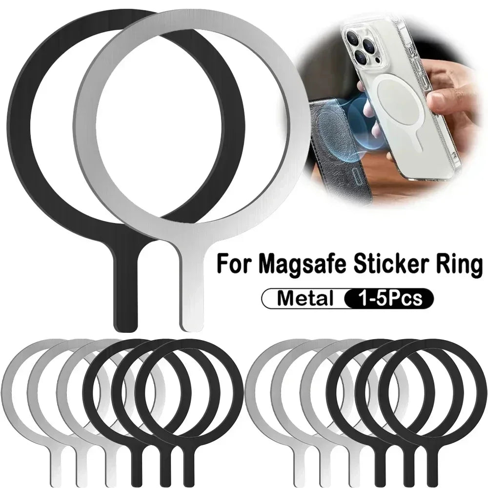 IPhone Wireless Magnet Sticker Magnetic Adapter Round Metal Plate Ring