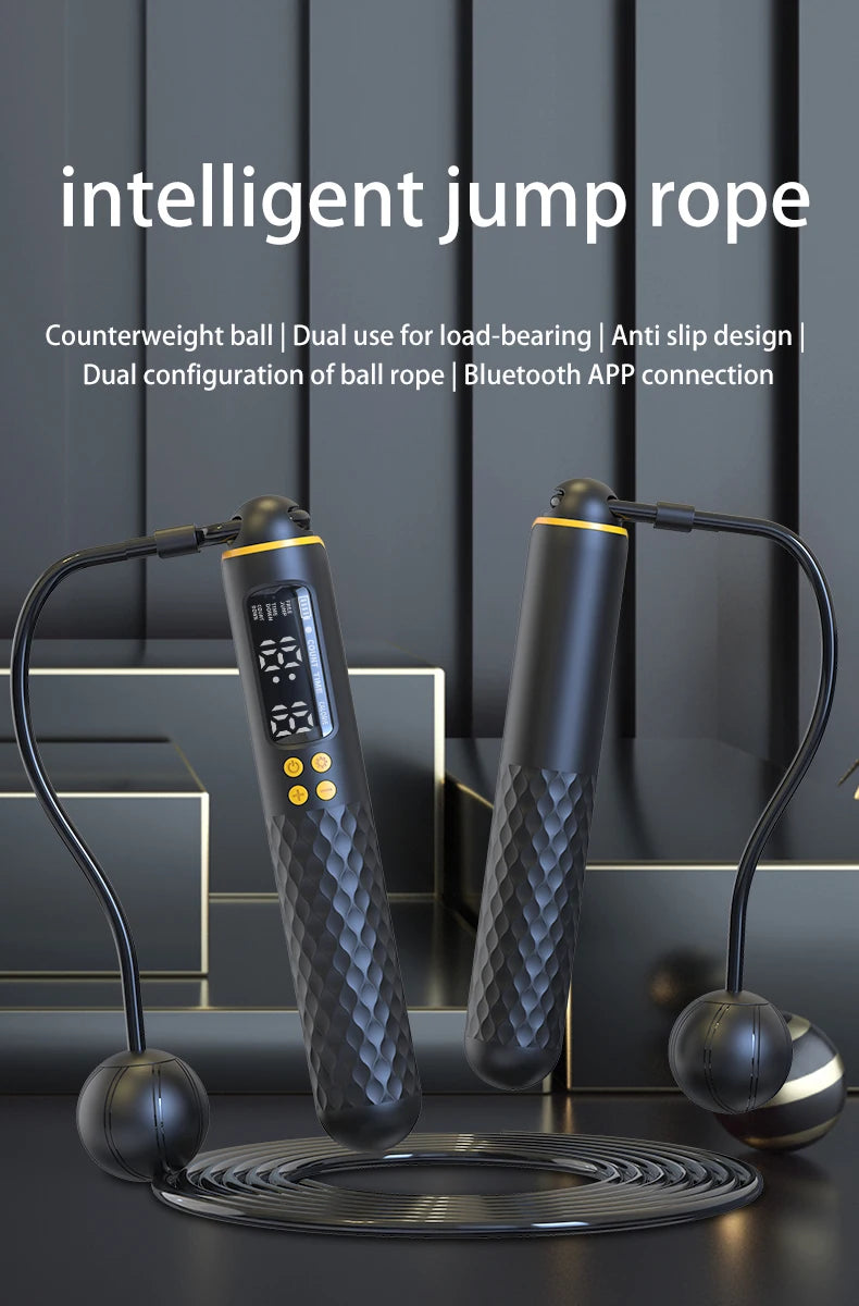 Electronic Technology Jump Rope Wire Rope with Digital Wireless Calorie Counter