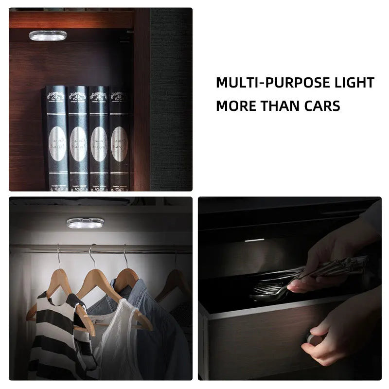 LED Touch Light Mini Wireless Car Interior Lighting Auto Roof Ceiling Reading Lamp