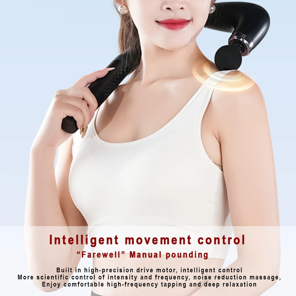 Smart Fascia Gun Electric Massager Massage Hammer Electric Fascia Gun