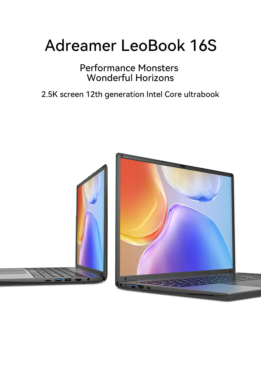 16 Inch Laptop with Intel Core i5 1240P 2.5K IPS Display Adreamer Laptop