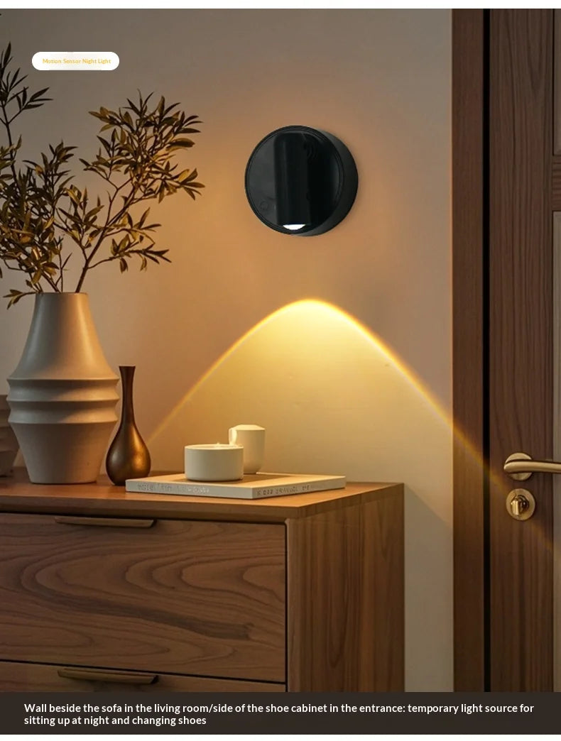 Magnetic Base USB Rechargeable LED Cordless Wall Light