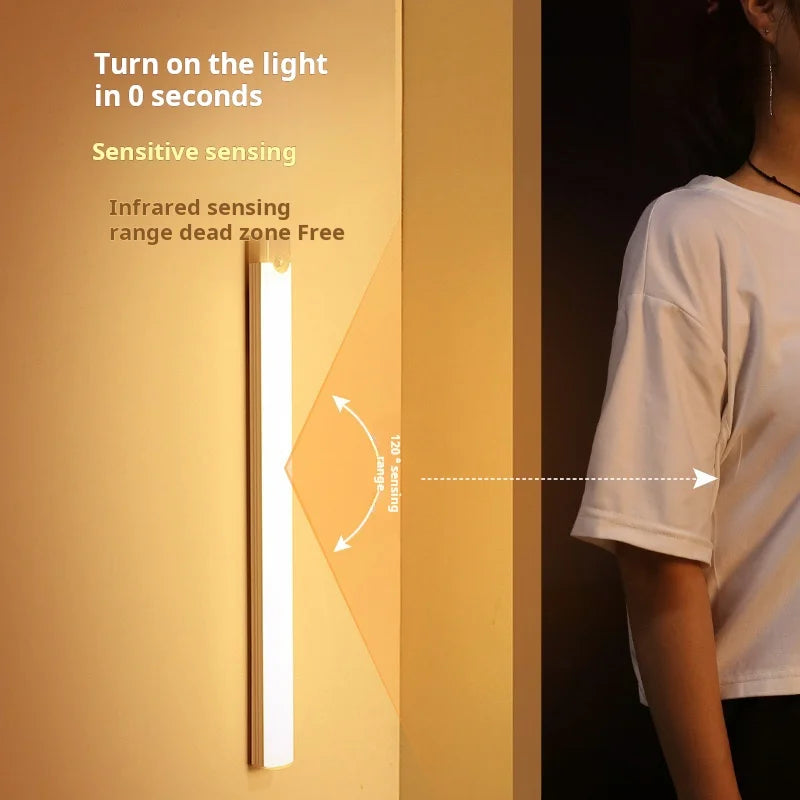 1pc Wireless Rechargeable LED Motion Sensor Cabinet Light