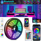 APP Remote Control Smart LED Strip Lights 5050 RGB Bluetooth