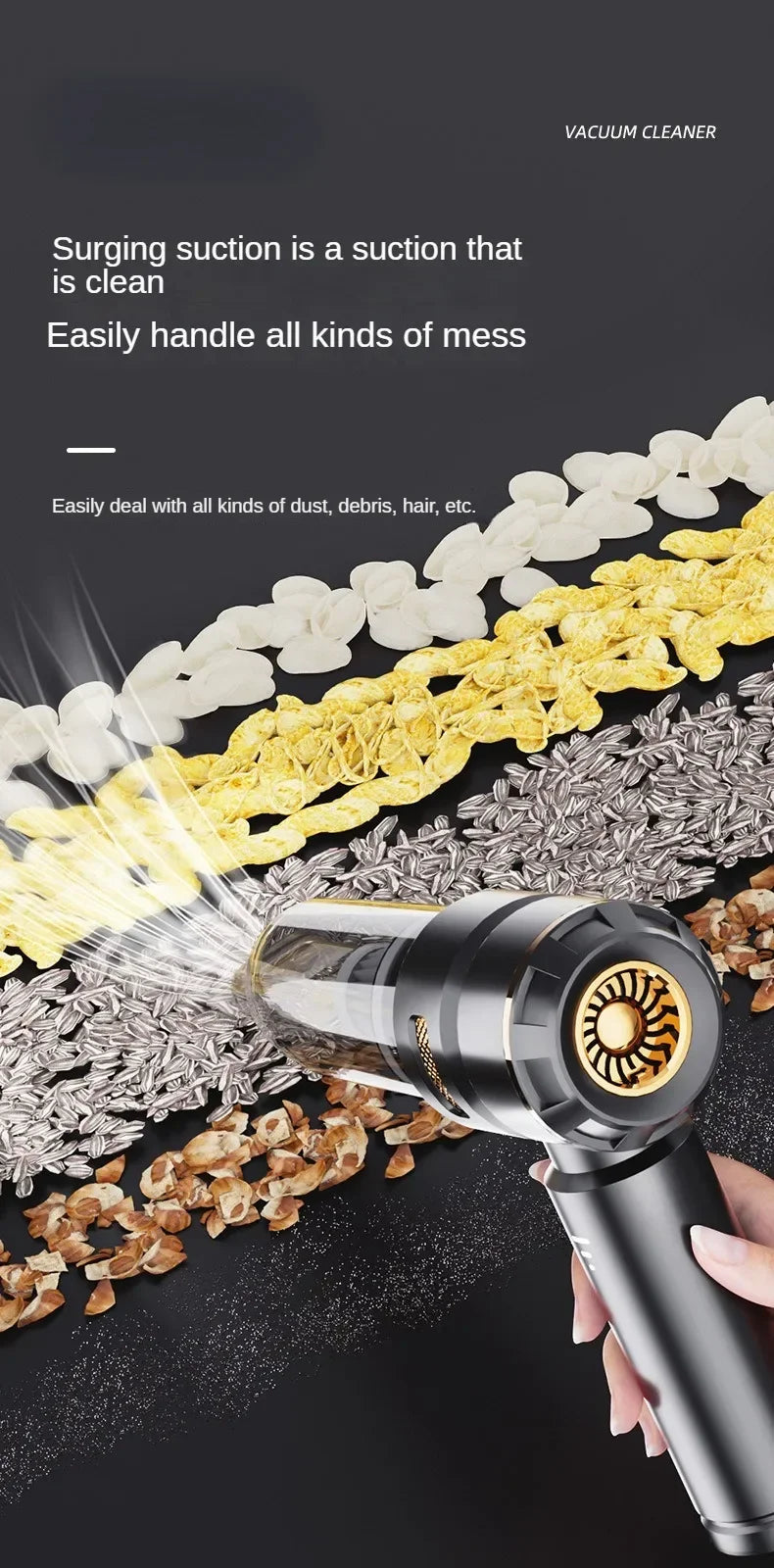 Car Vacuum Cleaner High Power Handheld Wireless Brushless Motor Cleaning Machine