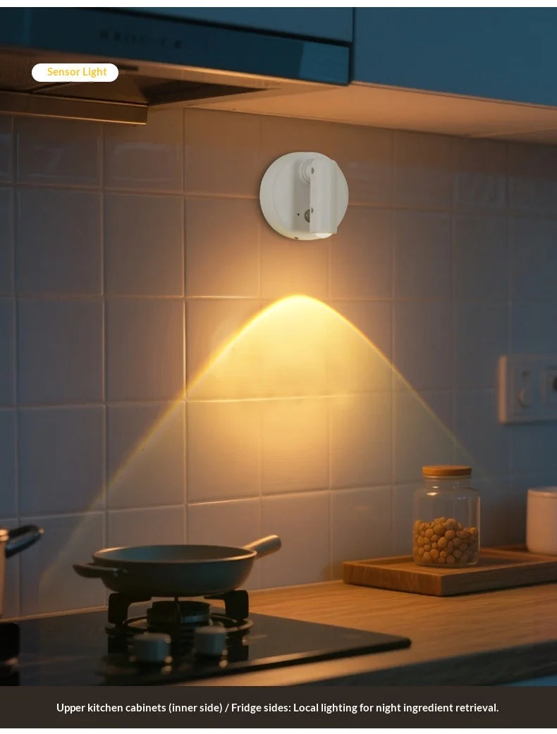 Magnetic Base USB Rechargeable LED Cordless Wall Light