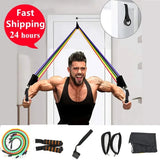 Fitness Resistance Bands Set Workout Exercise Tube Bands with Handles Carry Bags