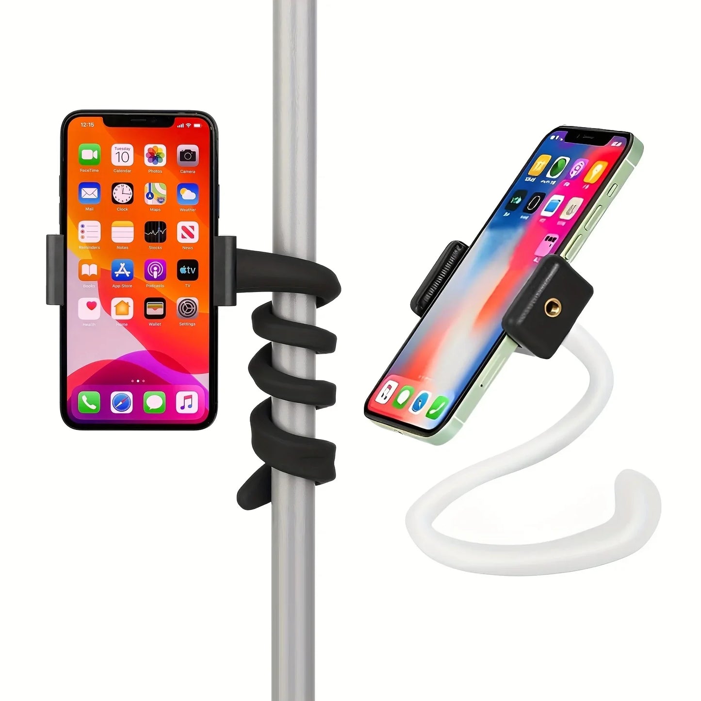 Portable Flexible Cell Phone Holder Stand For Treadmill, Spin Bike, Stroller