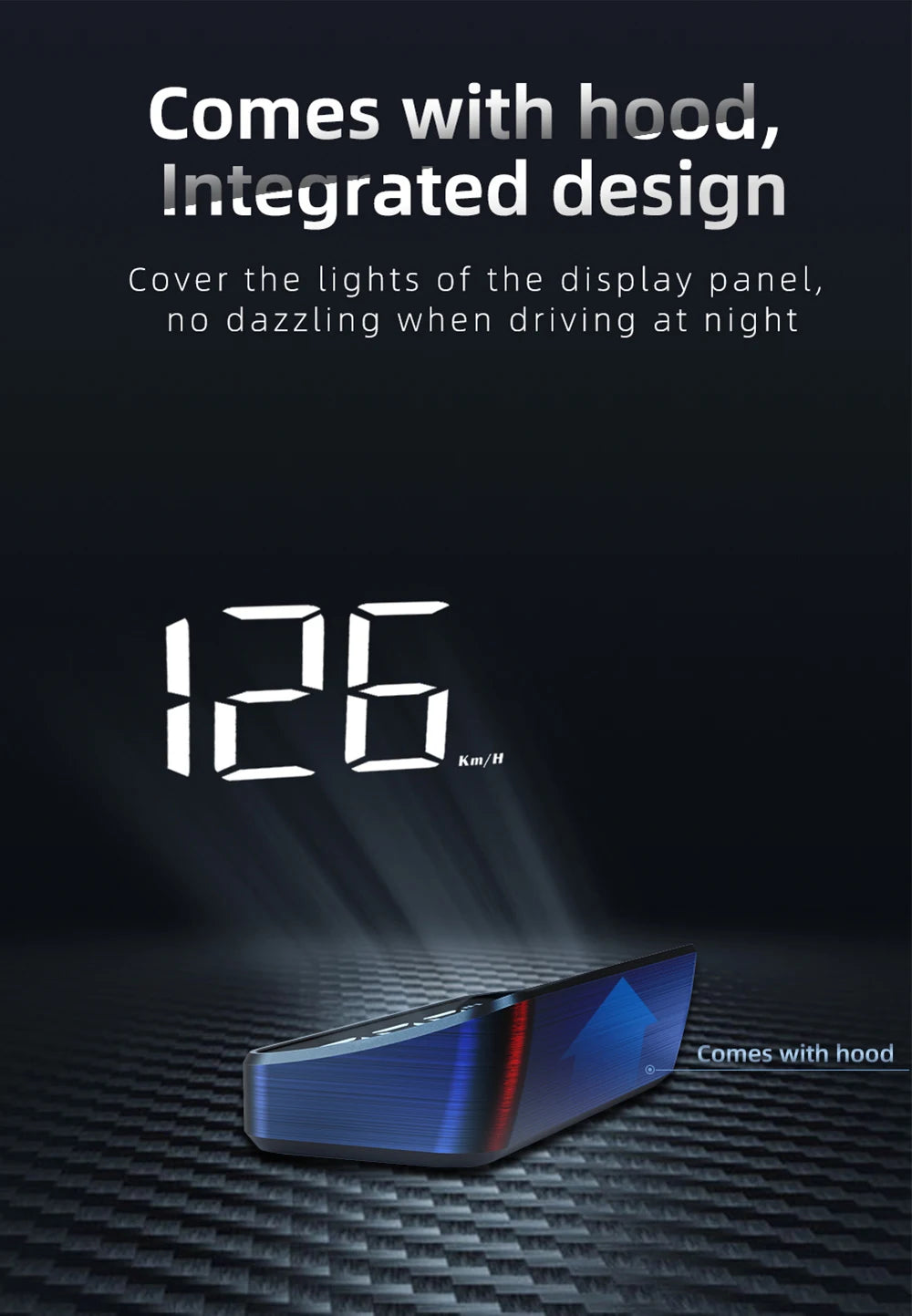 HD Car Head up Display M2 GPS Speedometer Windshield Auto Electronics Projector