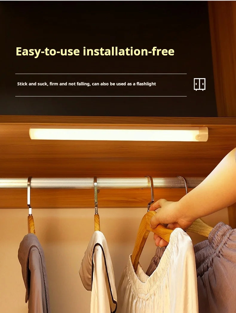 1pc Wireless Rechargeable LED Motion Sensor Cabinet Light