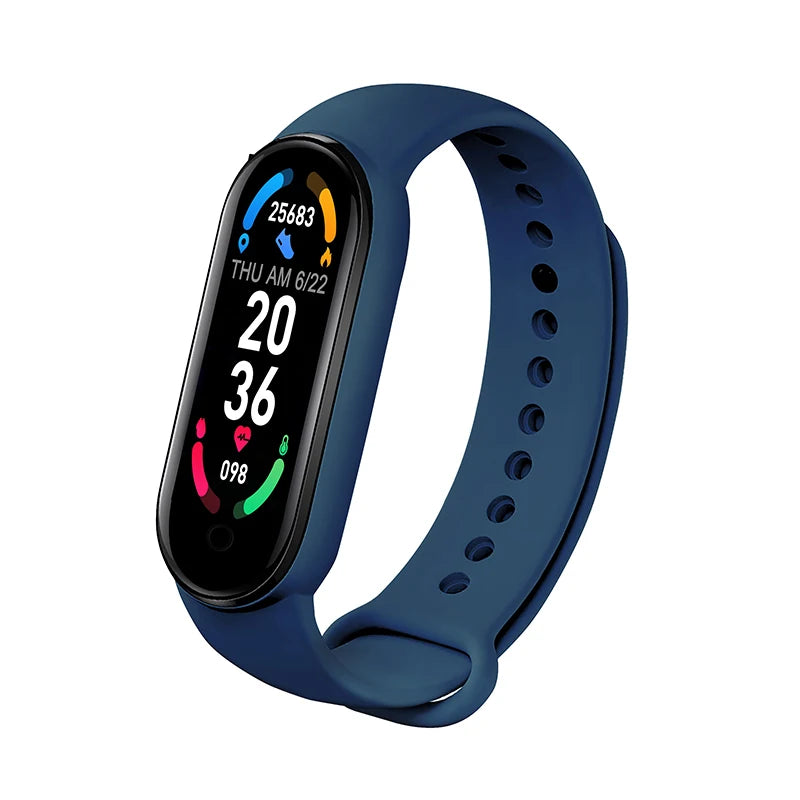 Waterproof M6 Smart Watch Men Women Fitness Sports Pressure Monitor Watches