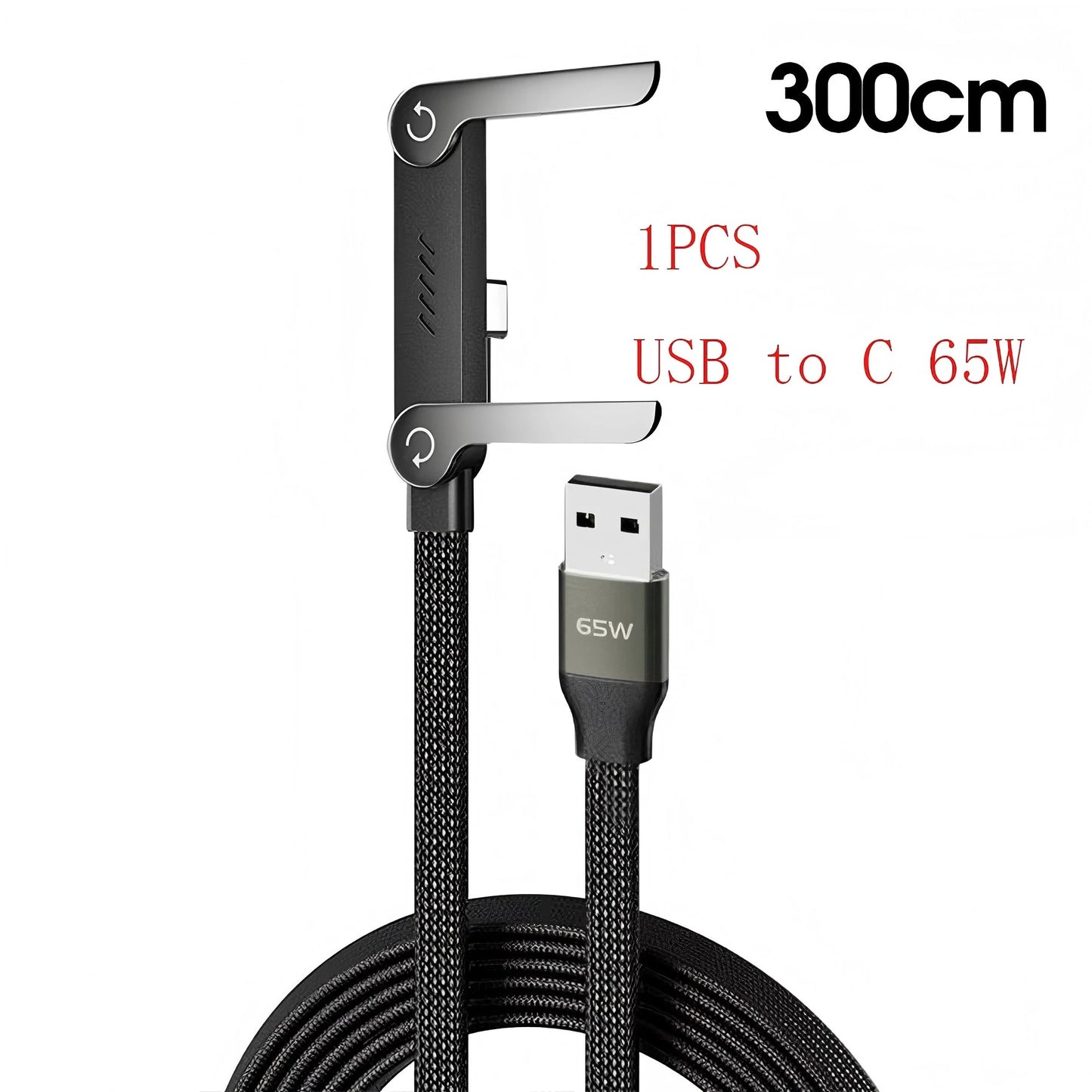 Foldable Bracket Data Cable 2-in-1 Data Wire Phone Tablet Stand Type-C