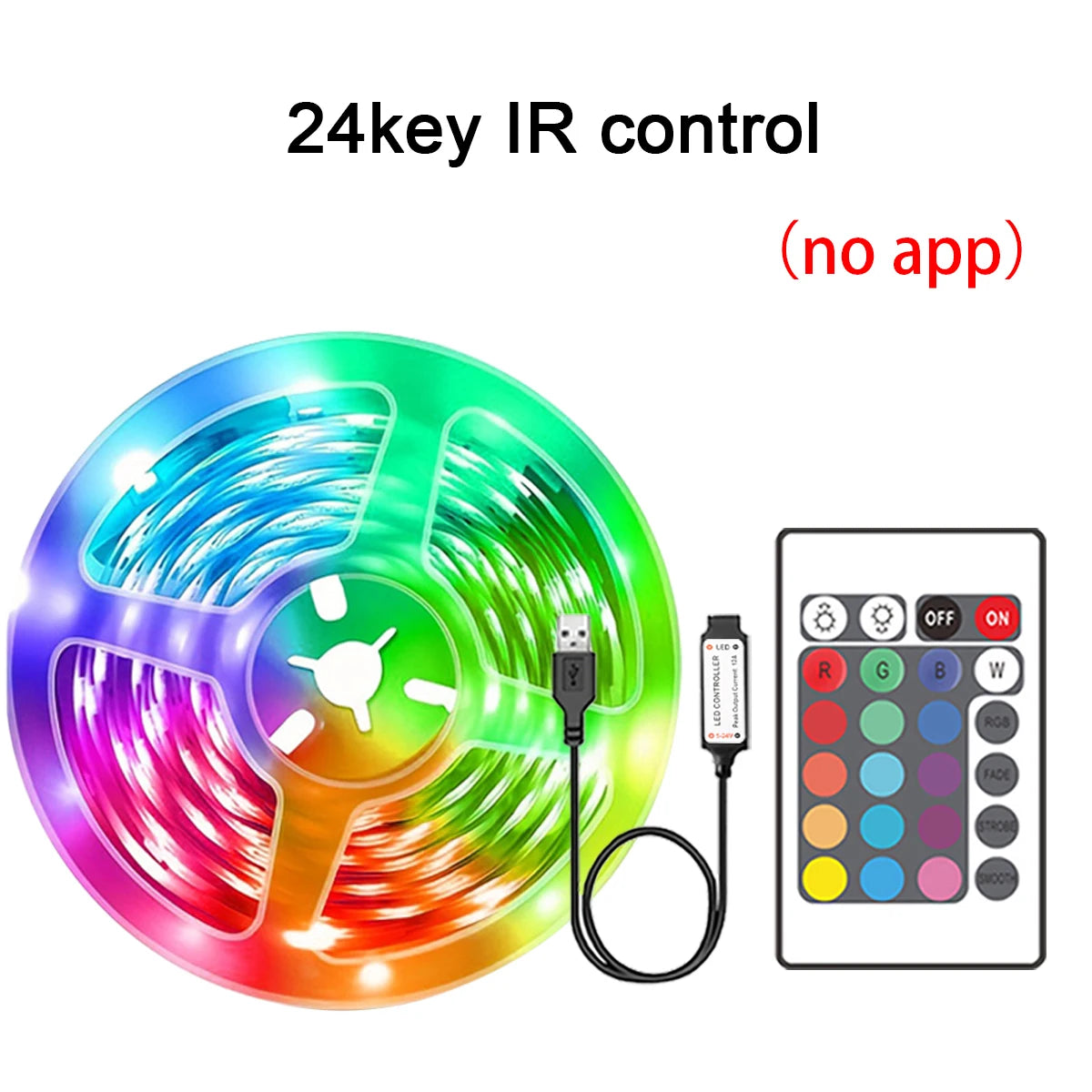 APP Control Flexible RGB Led Strip Lights for Room Bedroom Decoration