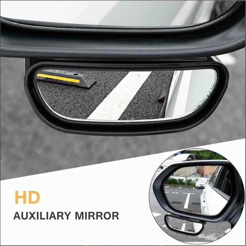 Auto Mirror Adjustable Wide Angle Side Rear Mirror Blind Spot Convex Mirrors