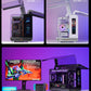 X-GAMERX Phantom Wings LCD Edition Black Seaview Room Case 360 Water-cooling Host