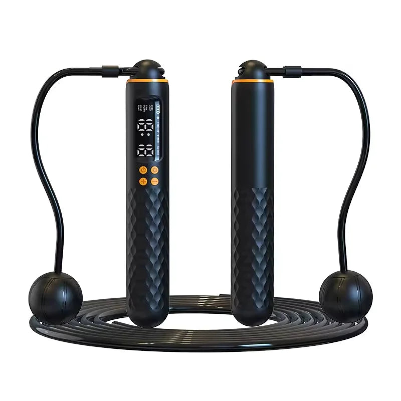 Electronic Technology Jump Rope Wire Rope with Digital Wireless Calorie Counter