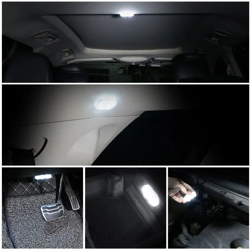 LED Touch Light Mini Wireless Car Interior Lighting Auto Roof Ceiling Reading Lamp