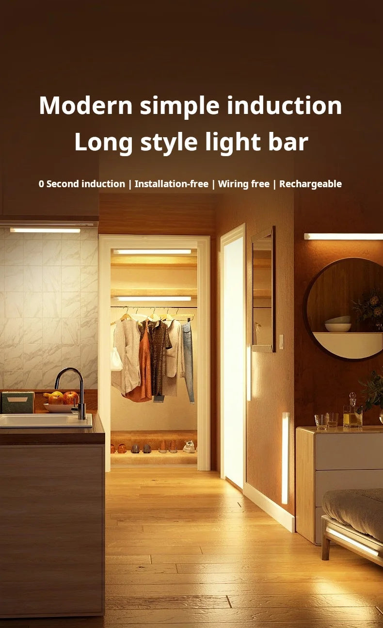 1pc Wireless Rechargeable LED Motion Sensor Cabinet Light