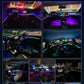 Full Color Streamer Car Ambient Lights RGB 64 Color Universal LED