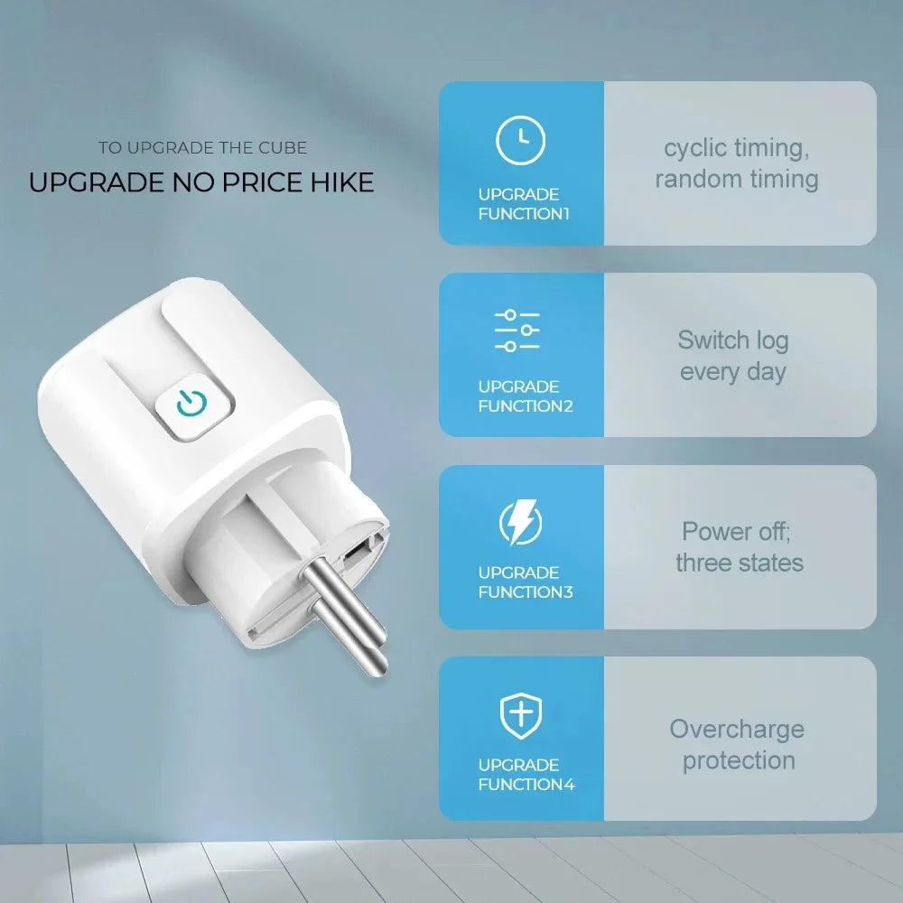 EU Power Monitor Wireless App Voice Remote Control Socket Outlet Work