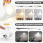 LED Wall Mounted Lights with Remote Wireless Magnetic Wall Sconces 3 Color
