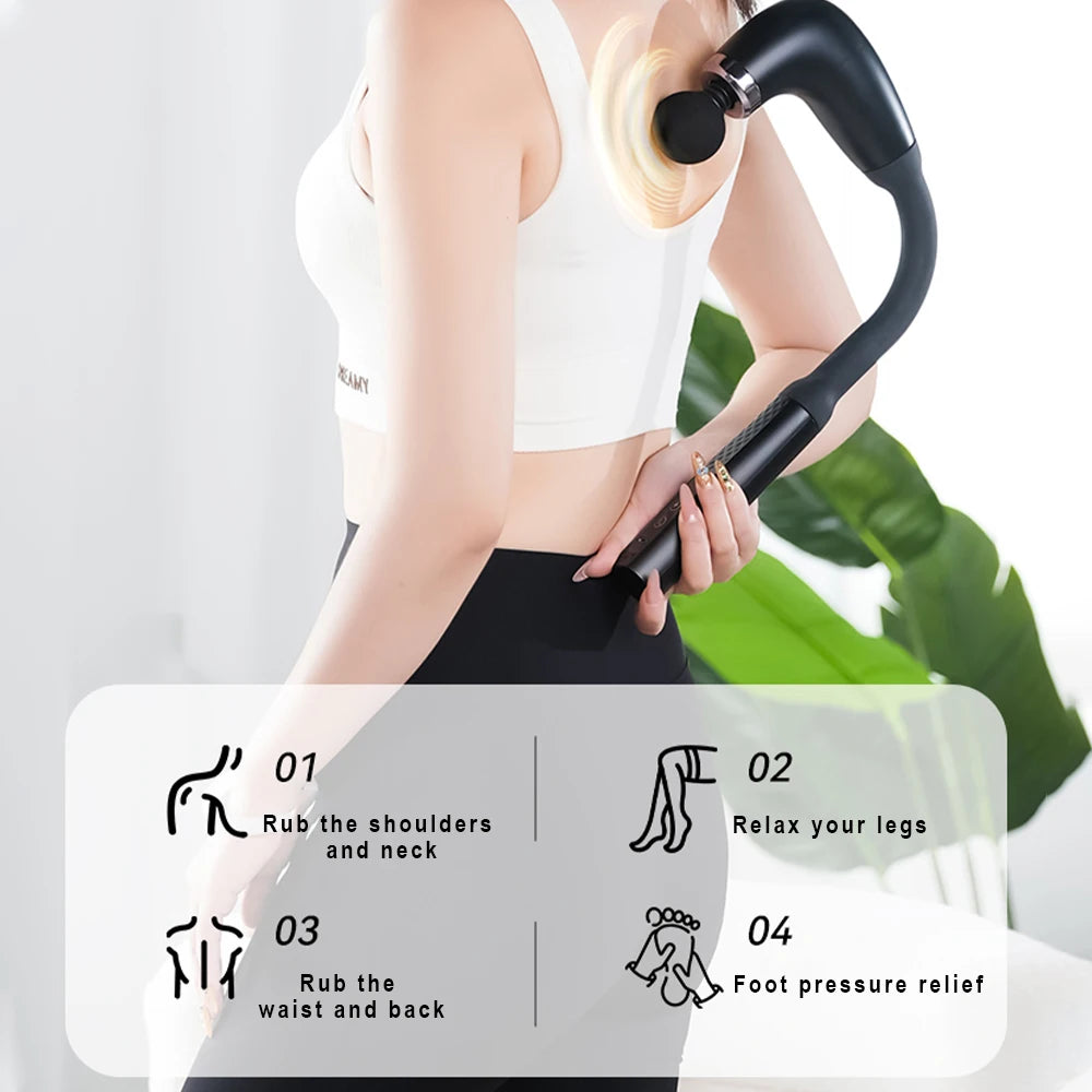 Smart Fascia Gun Electric Massager Massage Hammer Electric Fascia Gun