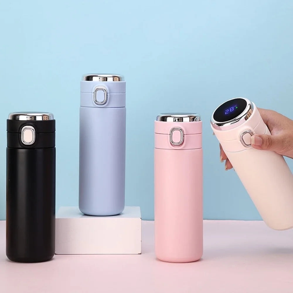 Smart Thermos Stainless Steel Water Bottle Led Digital Temperature Display