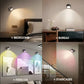LED Wall Mounted Lights with Remote Wireless Magnetic Wall Sconces 3 Color